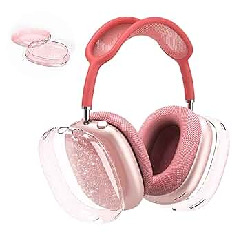 Amazon.com: Aircawin for AirPods Max Case Clear Pink Glitter